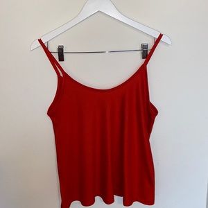 ZARA loose fit red cami